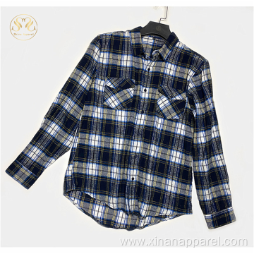 Wholesale Online 100% Cotton Flannel Men's Shirts